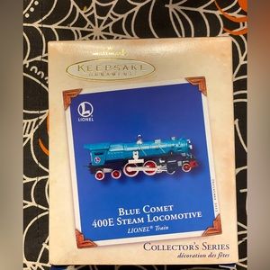 Hallmark Keepsake Ornament Blue Comet 400E Steam Locomotive Lionel Train
